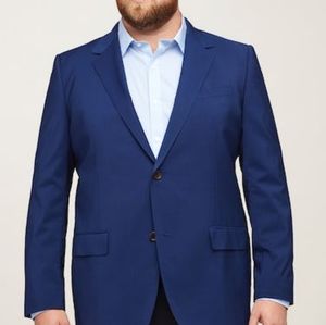 Bonobos Jetsetter Stretch Italian Wool Blazer 38R Bright Navy Slim